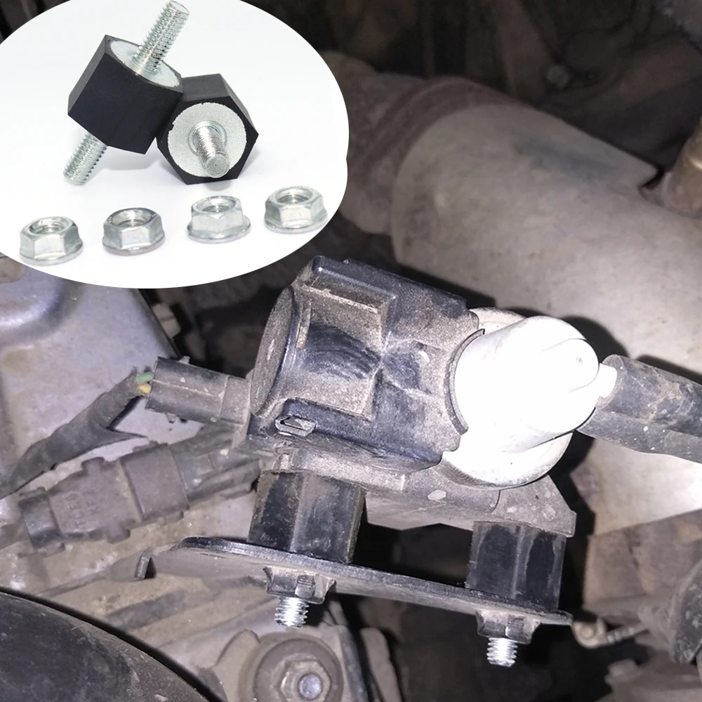 2 Kit Fuel Pump Engine Holder Bonded Rubber Bearing Intercooler Bush Mounts W/ Nuts For A4 A6 Golf 2 T4 Jetta Polo PASSAT Sharan