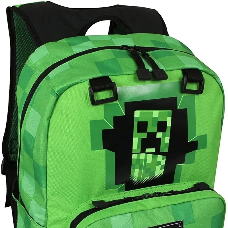 Mc Game My World Backpack Students School Backpack Coolies Afraid Of Dragons Cartoon Mosaic Anime Backpack School Bags