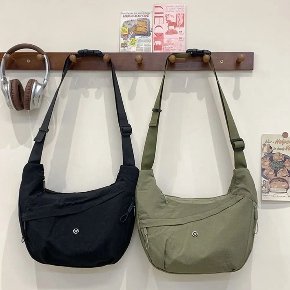 المحمولة الكورية نمط النايلون حقيبة كروسبودي سعة كبيرة قماش أكسفورد القماش حقيبة كتف كل مباراة حقيبة يد زلابية حقيبة المرأة