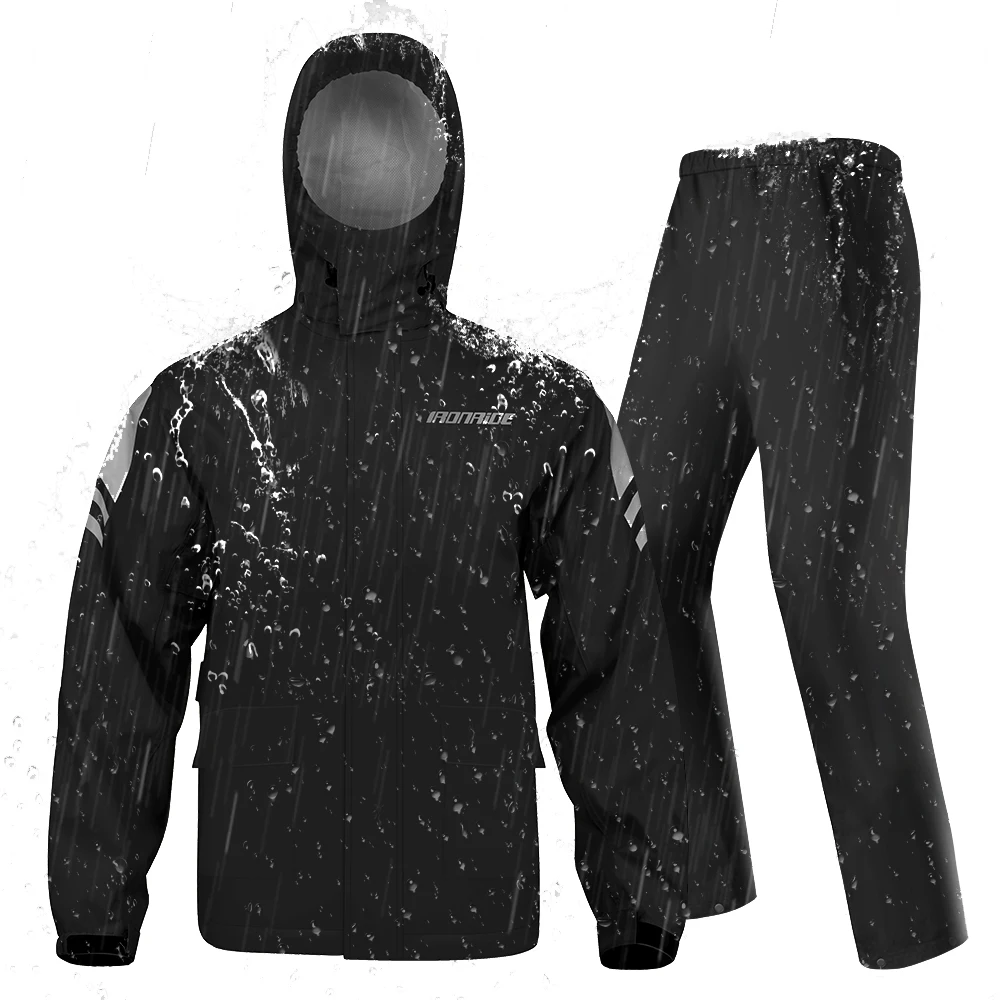 

Motorcycle Raincoat Waterproof Moto Rain Clothes Breathable Four Seasons Rain Cover For Biker Motorcyclist Jacket Pant Rain Suit