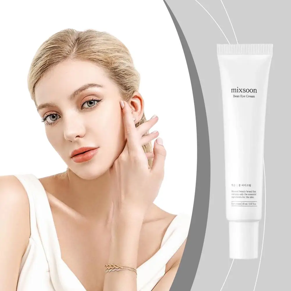 Mixsoon crème pour les yeux au soja coréenne 20 ml-hydratation en profondeur, raffermissante, réduit les ridules et l'affaissement, soulage la sécheresse, soin doux pour les yeux