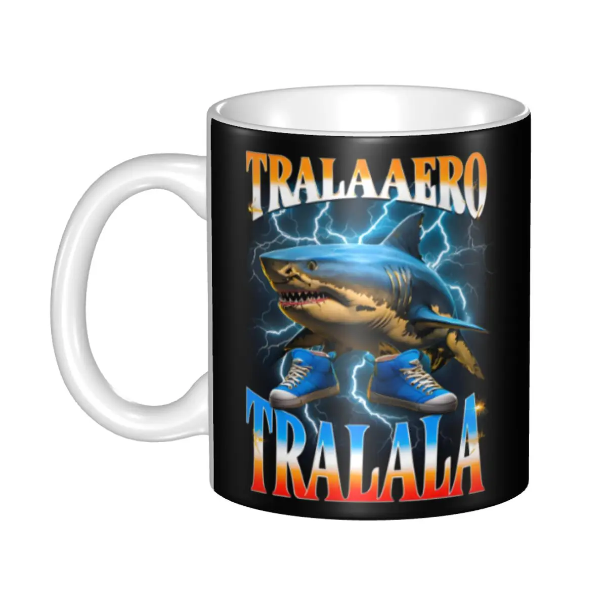 DIY شخصيات الدماغ الإيطالية مضحك ميمي أكواب السيراميك مخصص فنجان القهوة الإبداعية هدية