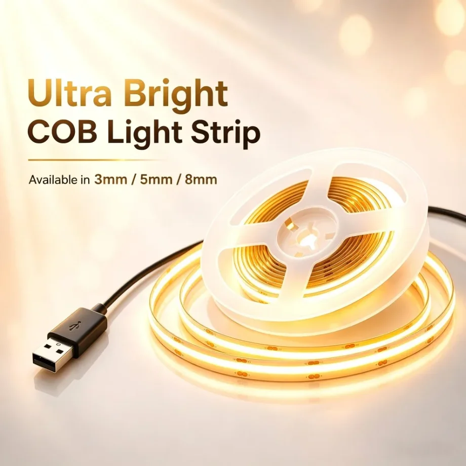 Strip LED COB Dapat Diredupkan - Lighting Decor And More ulasan dan harga