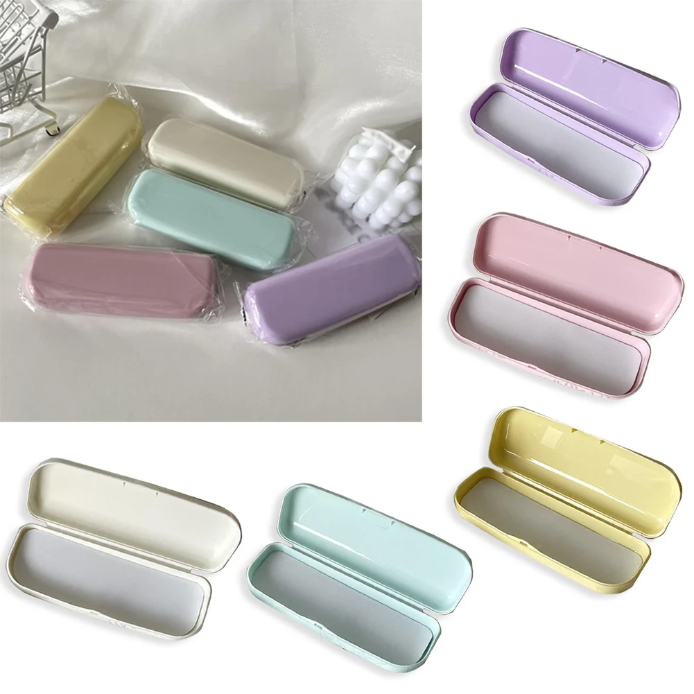 1PC Candy Color Simple Frame Glasses Case Portable Small Fresh Eyewear Protector Case Multi-function Glasses Storage Box