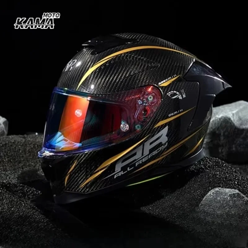 Carbon Fiber Motorcycle Helmet Full Face Safety Motobike Scooter Casco Moto Modular Capacetes Helmets Full Face Casco Unisex