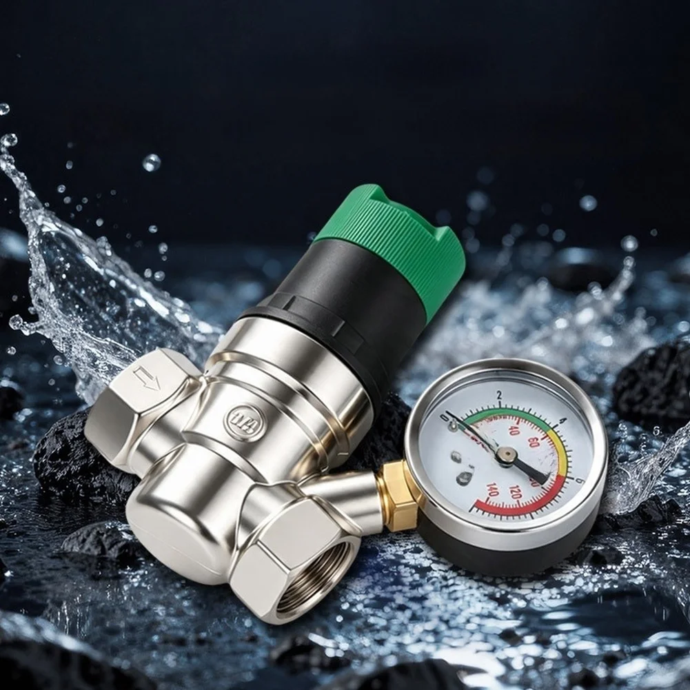 Brass Pressure Control Valve Copper Pressure Reducing Valve For Stable Water Pressure Wide Temperature Range Operation