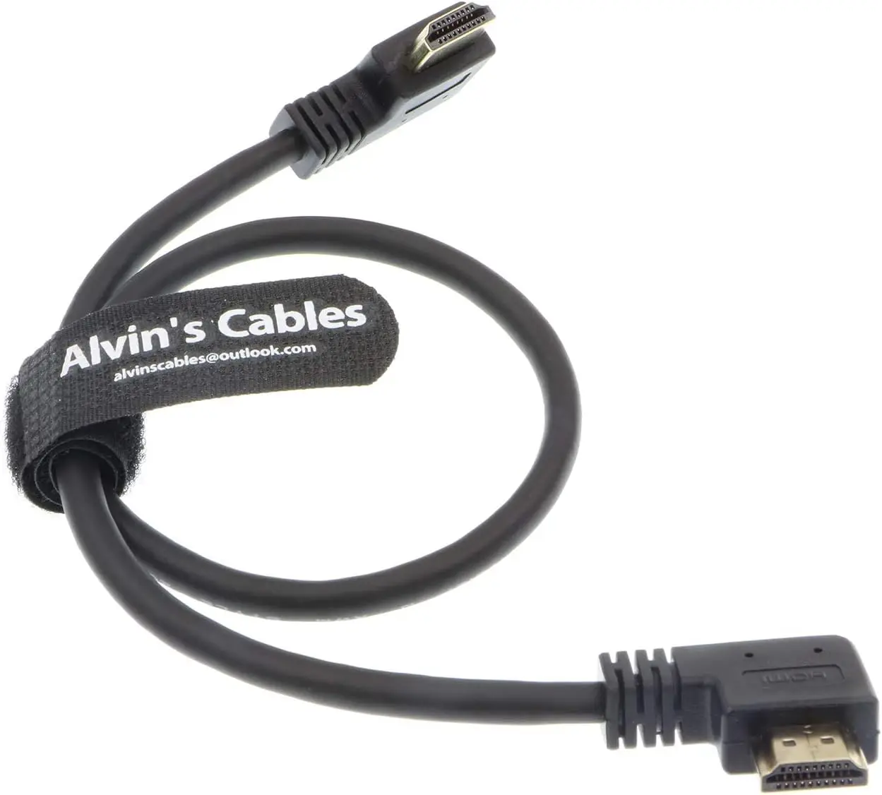 Alvin's Cables Z Cam E2 L Shape 4K 60P HDMI Cable for Atomos Shinobi Ninja V Monitor and Portkeys BM5 Right Angle to Right Angle