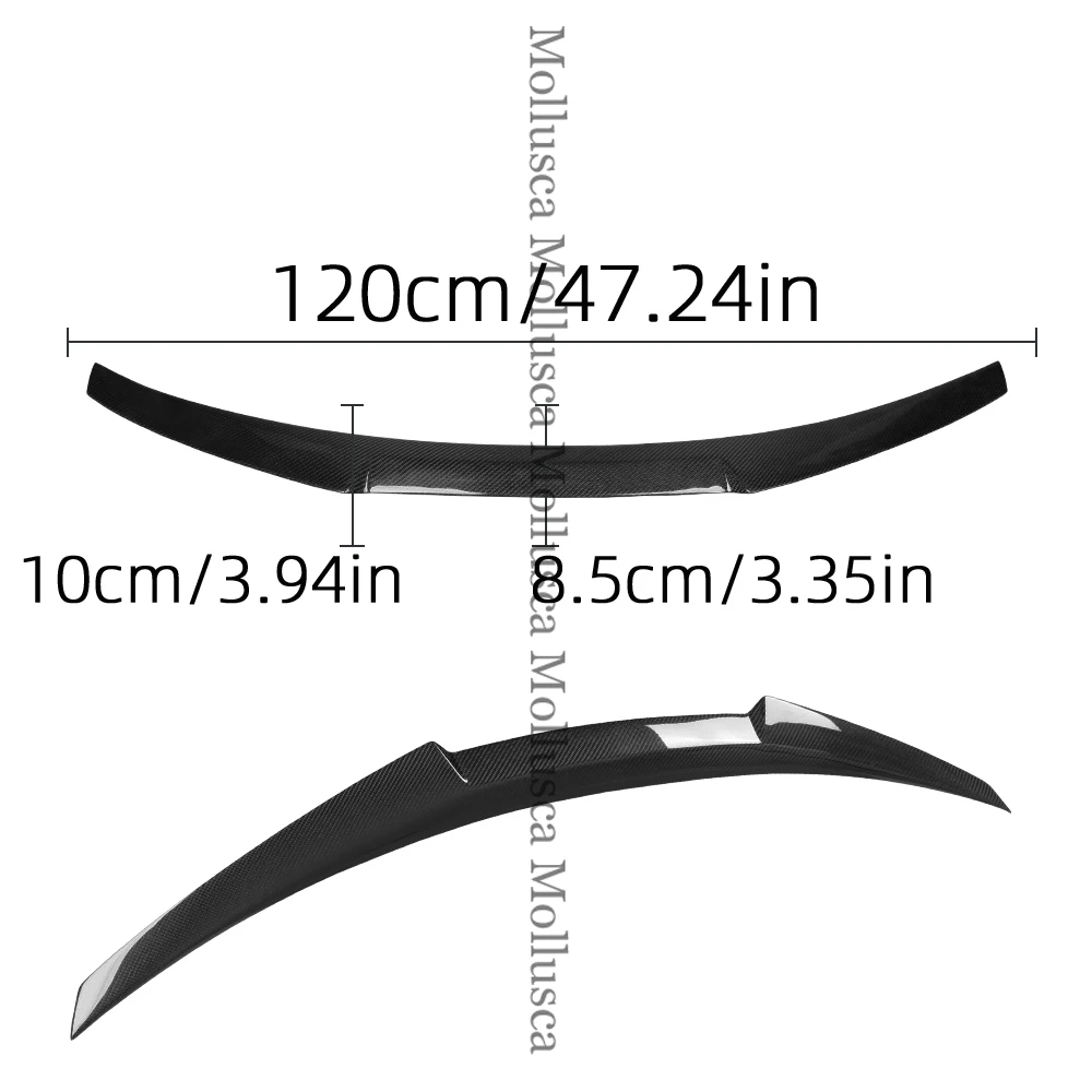 Spoiler Arrière Voiture Pour BMW Série 4 F36 Gran Coupé 2014-2019 – Becquet Coffre Aileron Durable, Améliore Stabilité Et Look