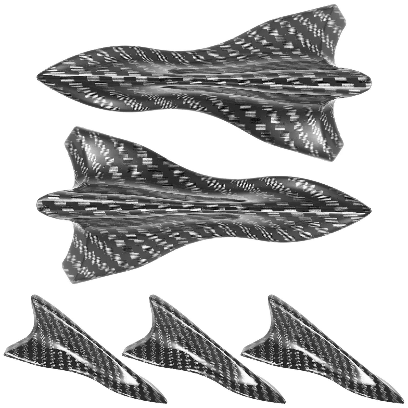 

5pcs Car Rear Spoiler Auto Tail Wing Decor Exterior Vehicle Rear Spoiler Auto Tail Strip Lightweight Abs Universal Fit Mini