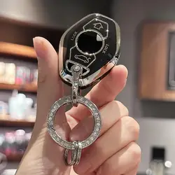 TPU Key Fob Cover with Bling Lanyard For BMW E38 E39 E46 E83 E53 E60 E63 E61 E64 E83 E85 E86 M5 325i X3 X5 Z3 Z4 3 5 7 Series