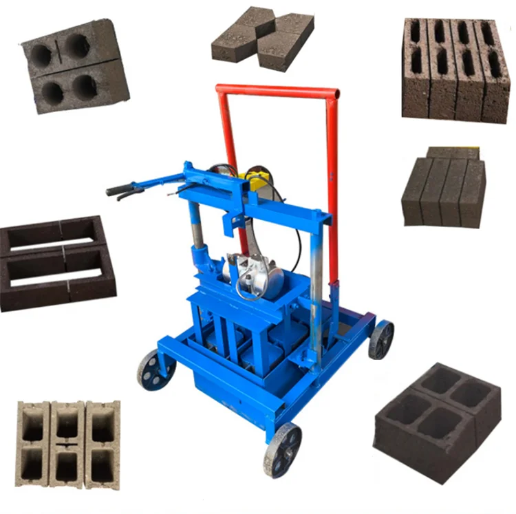 Small Brick Making Machine Hand Operated Mobile Block Making Machine with Motor 1 Year Warranty Henan Origin