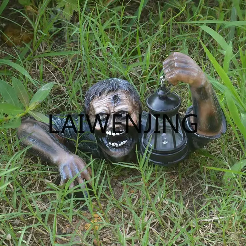 Garden Ornaments Zombie Lanterns Halloween Decorations Horror Room Decorations Sculptures