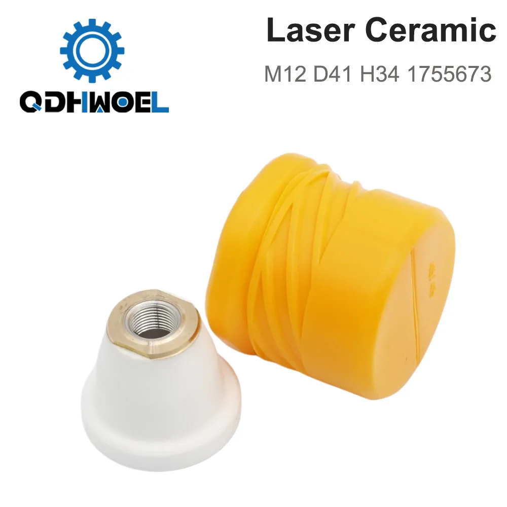 Ceramic Ring Type C M12 D41 H34 1755673 for Laser Cutting Head Nozzle Holder
