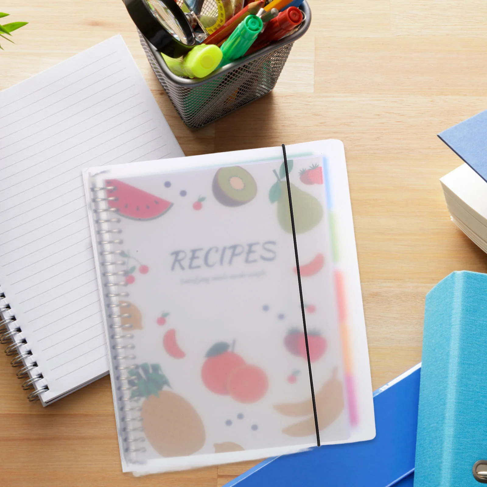 Recipe Book Notebooks Planner Binder DIY Notebooke Writing Paper for Noting Kitchen Planning