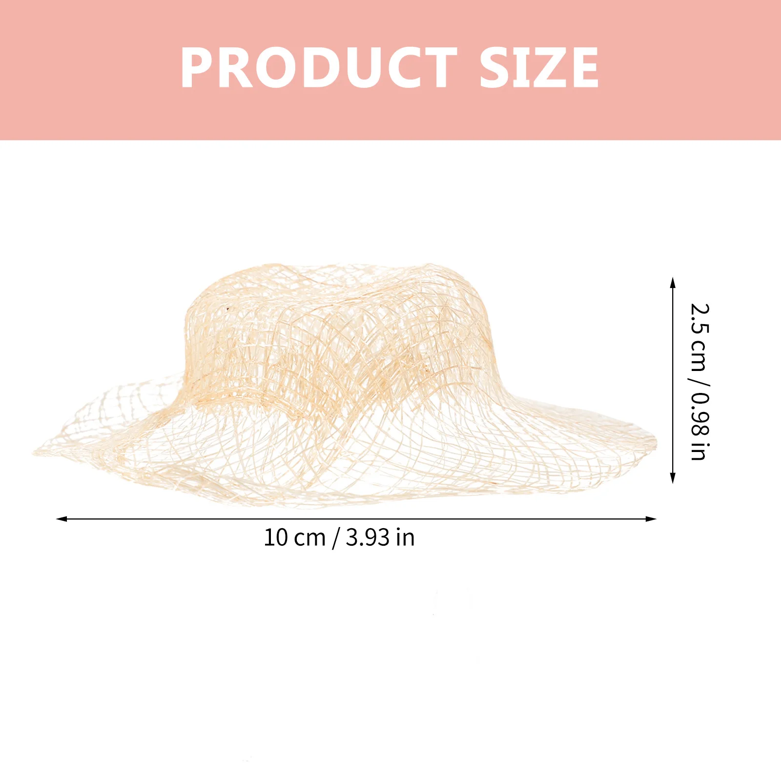 

12 Pcs Decoration Braided Straw Hat Mini Hats for Crafts Tiny Decorations Knit Miniature Woven