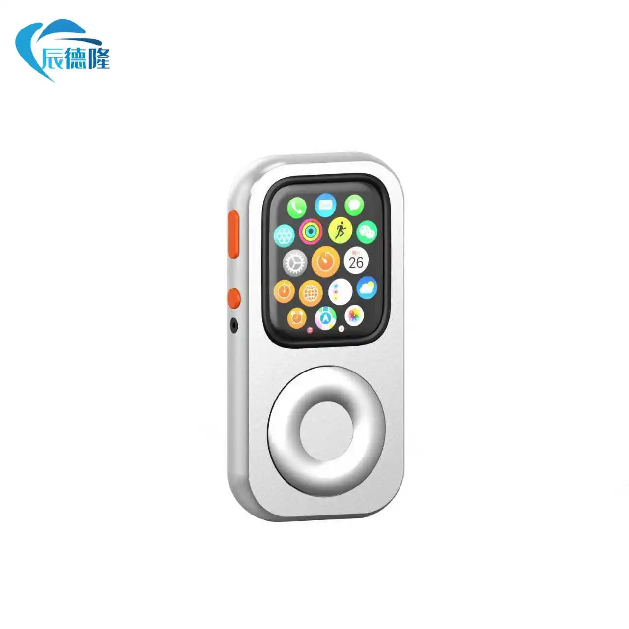 

Чехол для смарт-часов, 3D чехол из алюминиевого сплава для Apple Watch Series 10, 9, 8, 7, 45 мм, противоударный защитный чехол в стиле ретро с IPod 5 6 7 44 мм