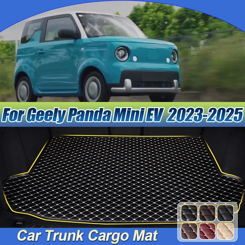 For Geely Panda Mini EV 2023 2024 2025 Livan Smurf Car Trunk Mats Luggage Tray Liner Cargo Area Carpet Anti-Slip Car Accessories