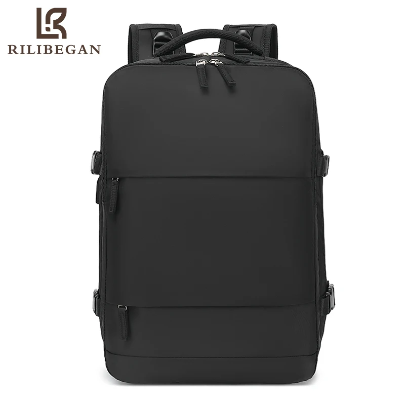 Mochila para ordenador portátil con carga USB, bolso para hombre y mujer, mochila de nailon de alta calidad para ordenador de negocios, mochila de viaje al aire libre para hombre
