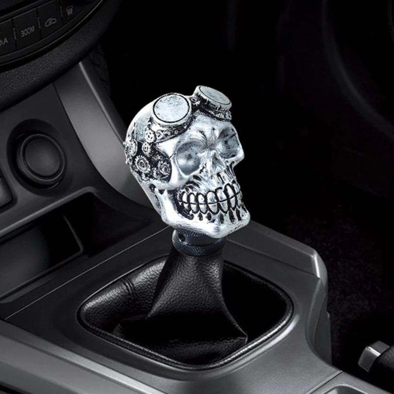 Car Interior Skeleton Skull Head Vehicle Gear Shifts Lever for Manual Transmission Stylish Gear Knob Manual Transmission Lever