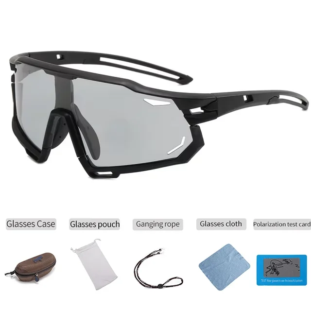 Polarized Sports Glasses Men's and Women's Bike Photochromic Eyewear Mountain MTB Cycling UV400 Sunglasses Bicycle Road Goggles