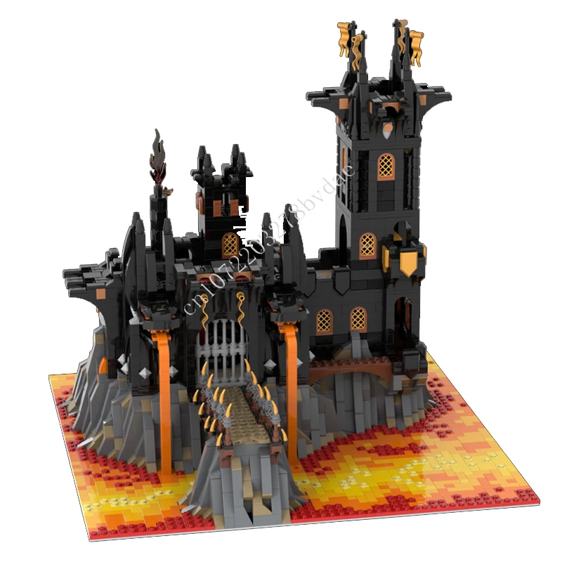 

3262PCS MOC Medieval Castle Puzzle Black Dragon's Fortress Set Toy For Assembly Christmas Birthday Holiday Toy Gift for Kid Ages