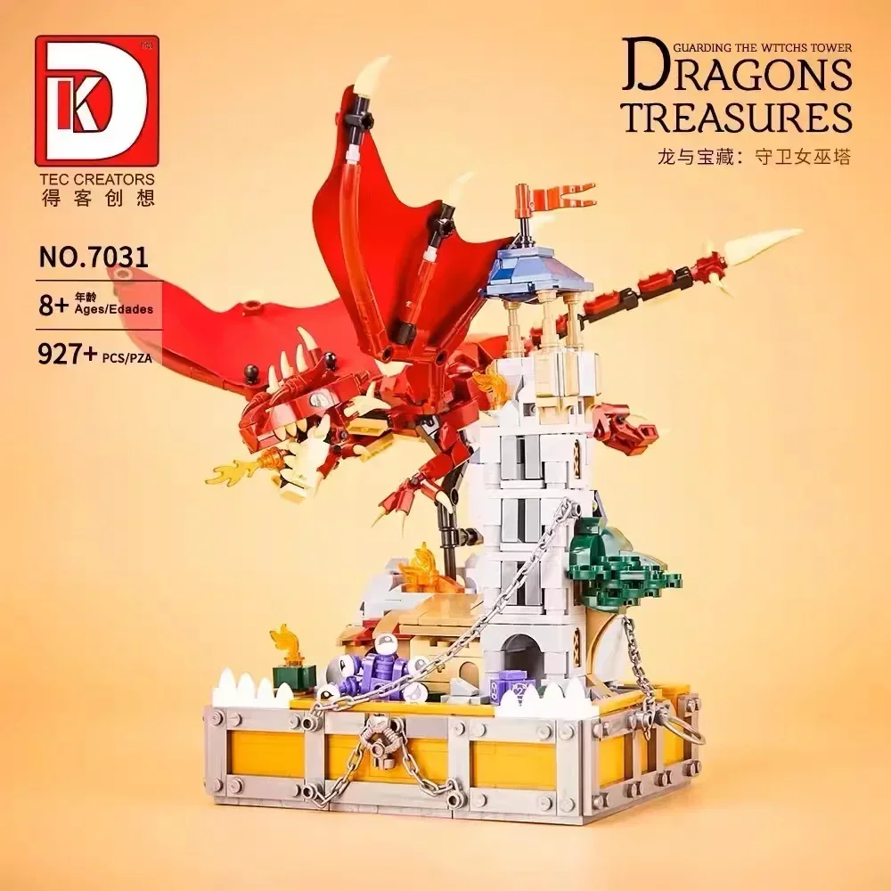 Décennie s de construction MOC créatifs, Dragon noir, Dieu, histoire secrète, modèle de maison, assemblage de jouets, collection de passe-temps, cadeau de vacances, New2024, 21348