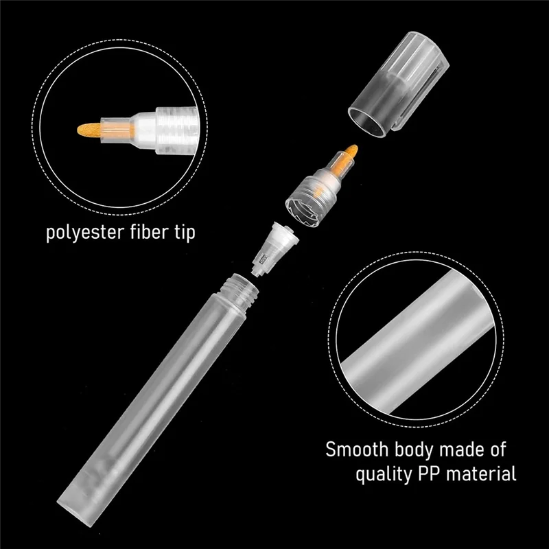 

8 шт. пустой маркер для краски, маркеры для акриловой краски, ручки для рисования 4,5 мм, пустой акриловый маркер