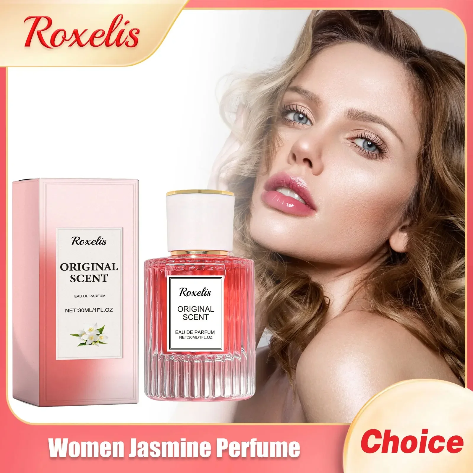 Women Jasmine Perfume Long Lasting Scent Sexy Pheromone Plant Extracts Floral Daily Dating Attracting Men Fragrance Body Perfume