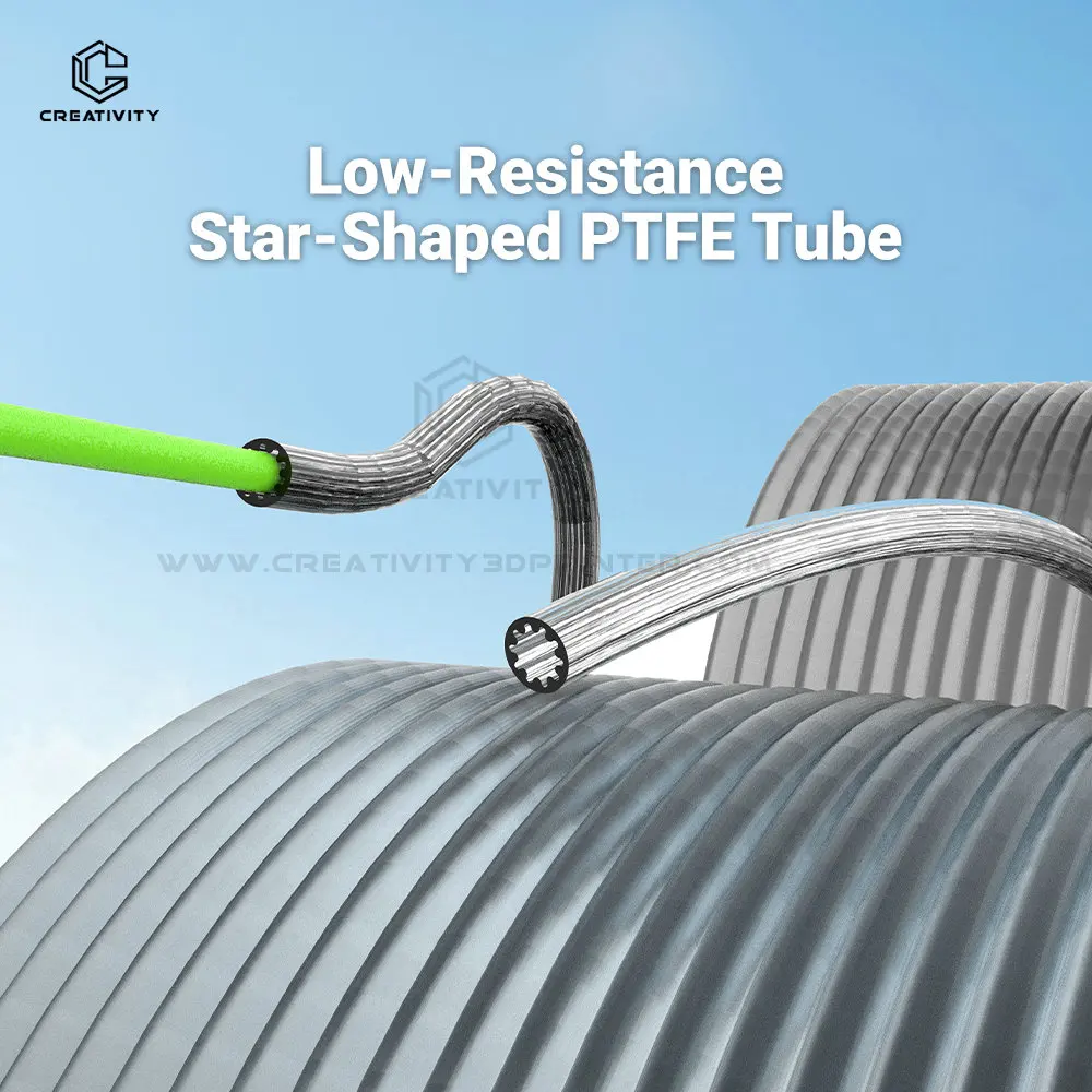 

Запчасти для 3D-принтеров Creality: Низкоомная звездообразная трубка из PTFE для ультрагладкого потока, термостойкая и долговечная, для Bambu Lab A1 AMS