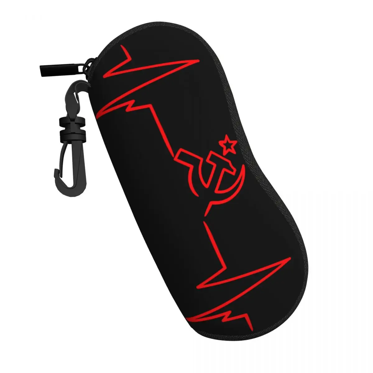 Custom Heartbeat Rossia Russia CCCP Shell Eyeglasses Protector Cases Cool Sunglass Case USSR Glasses Pouch
