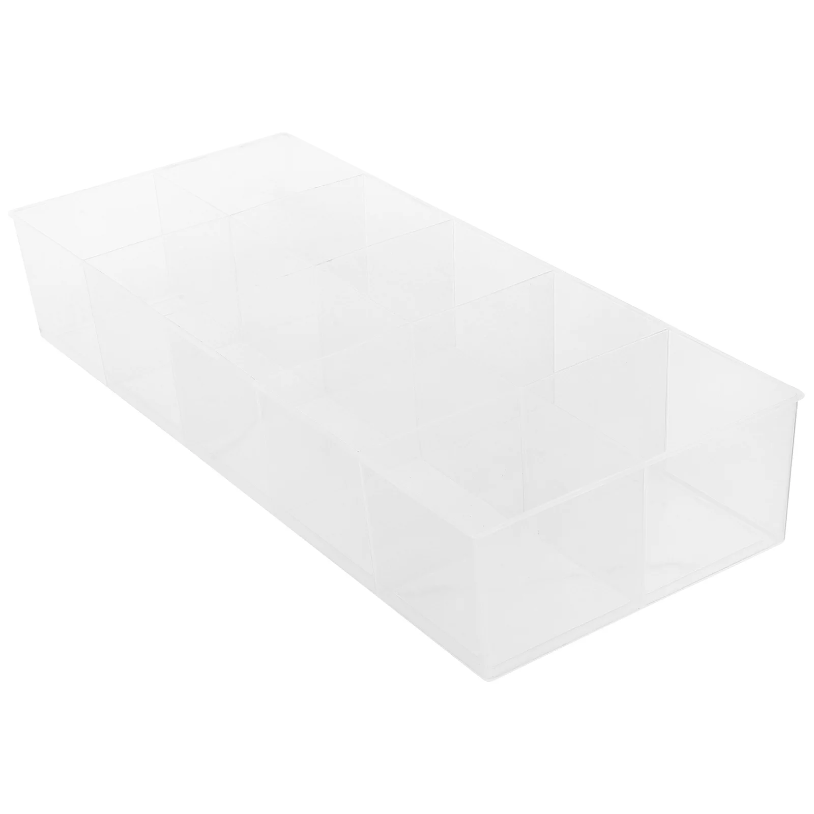 

10 Compartment Tea Bag Organizer Box Transparent Plastic Storage for Kitchen Office Travel Coffee Condiment Tea Bag Storage Bin