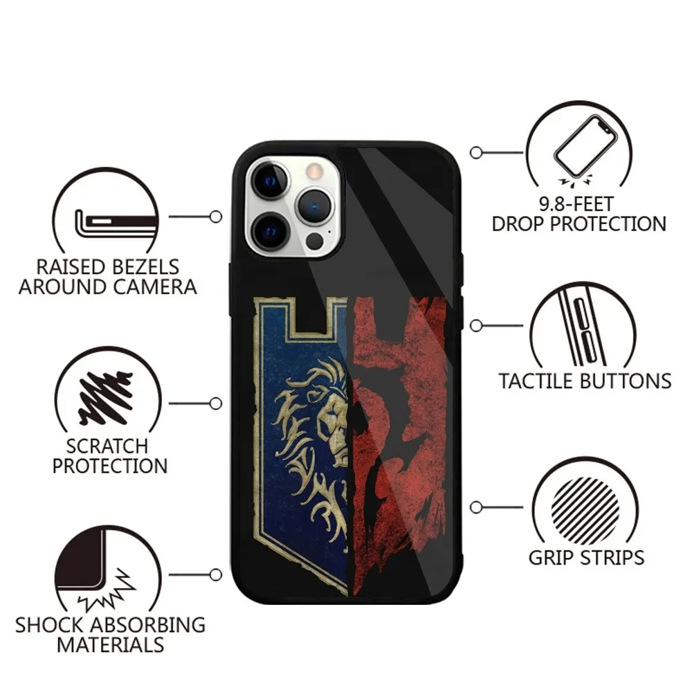 W-Wow W-World Of W-Warcraft Game Phone Case Strong Magnetic For IPhone 15,14,13,Pro,Max,Plus,11,12,Mini For Magsafe Wireless