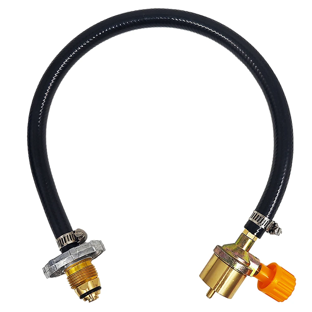 

Gas Stove Propane Refill Adapter Aluminum Alloy Tank Adaptor Gas Adapter Connection Hose For Outdoor Camping for Outdoor Camping
