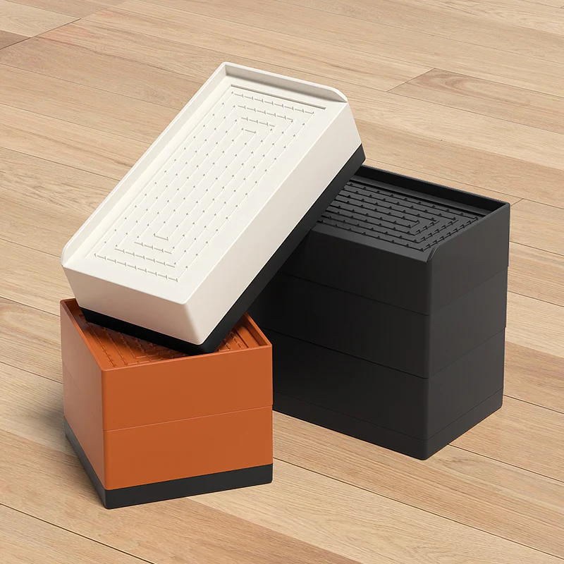 

Компактные штабелируемые мебельные стойки из 4 штук: нескользящая защита от безопасности и влаги для ножек стола, стола и дивана