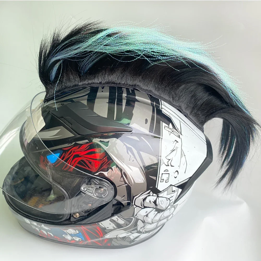 Helmet Accessories Motorcycle Mohawk Helmet Wigs Cockscomb Motocross Full Face Off Road Helmet Decoration