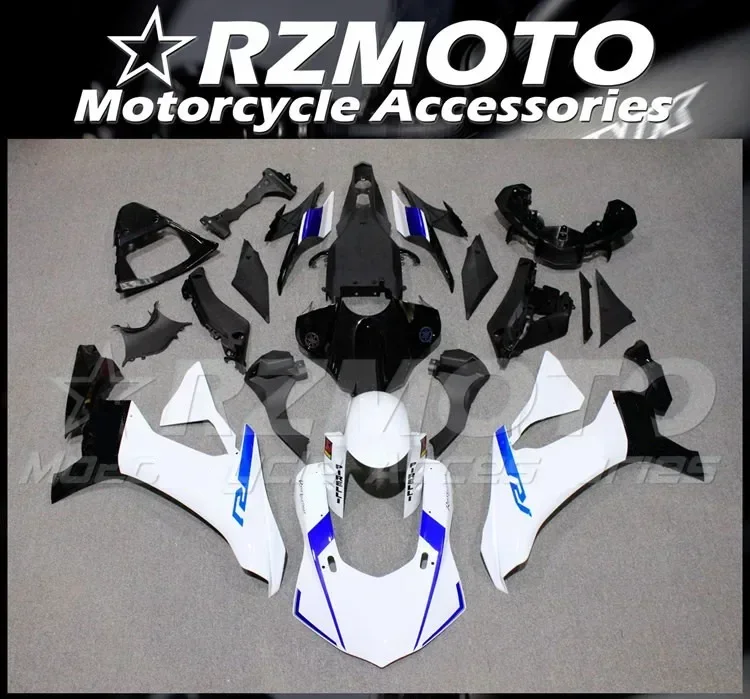 

4Gifts New ABS Fairings Kit Fit For YAMAHA YZF - R1 R1m 2015 2016 2017 2018 15 16 17 18 Bodywork Set White