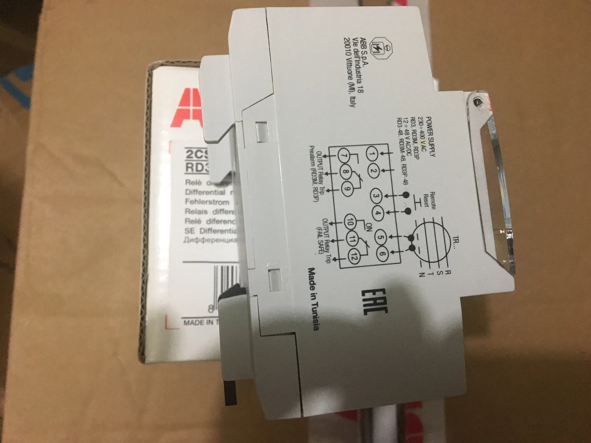 New Original Genuine ABB Residual Current Monitor RD3; AC230-400V