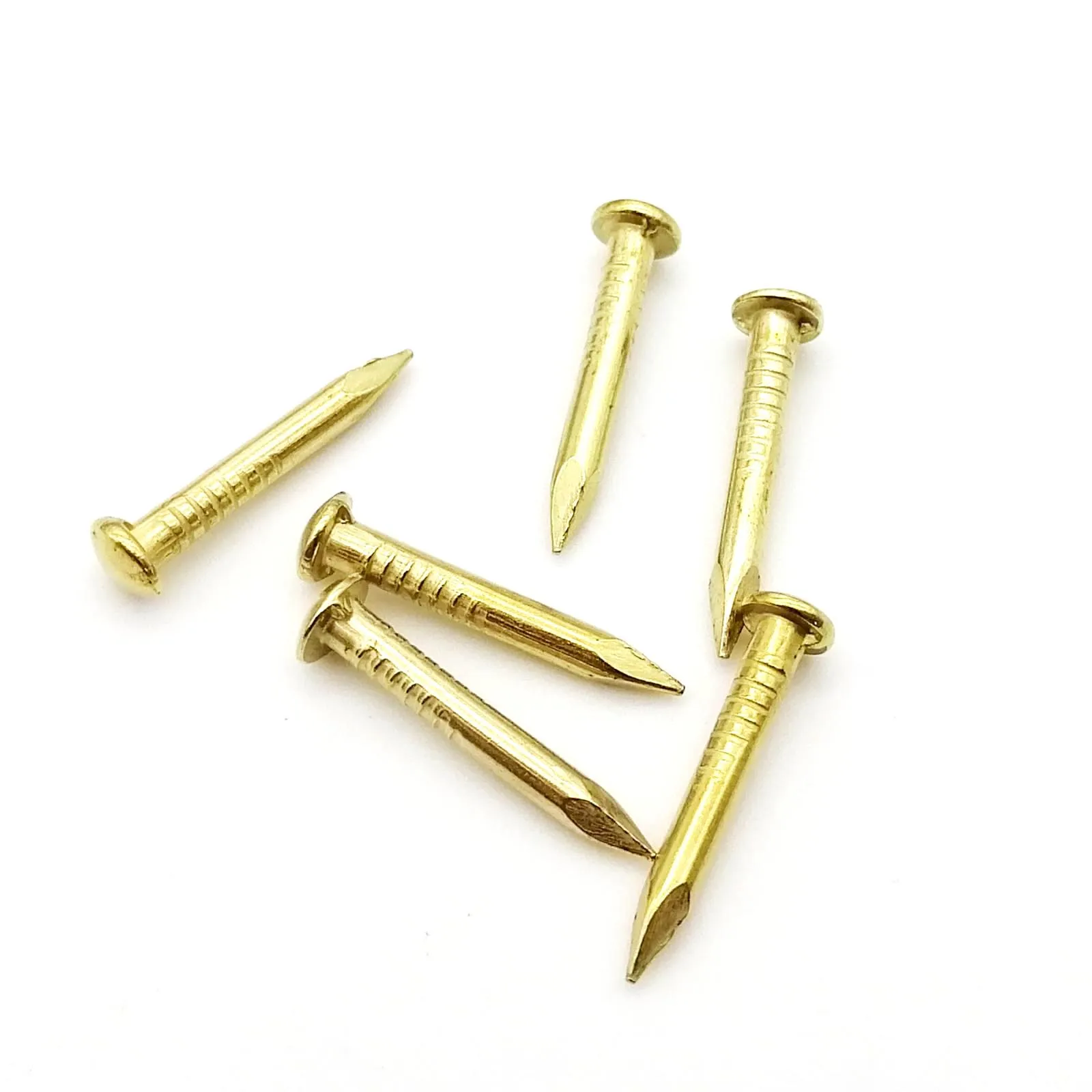 METALLIXITY Small Nails (2x25mm) 100pcs, Brass Tiny
