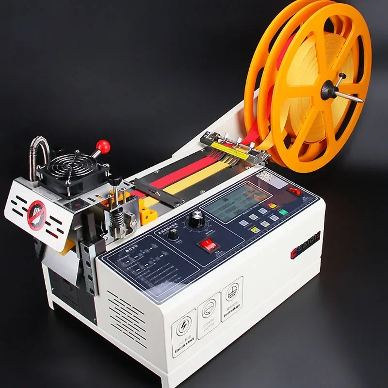 Automatic Computer Cutting Hot and Cold Cutting Belt Machine  Elastic Band Hot Cutting Machine