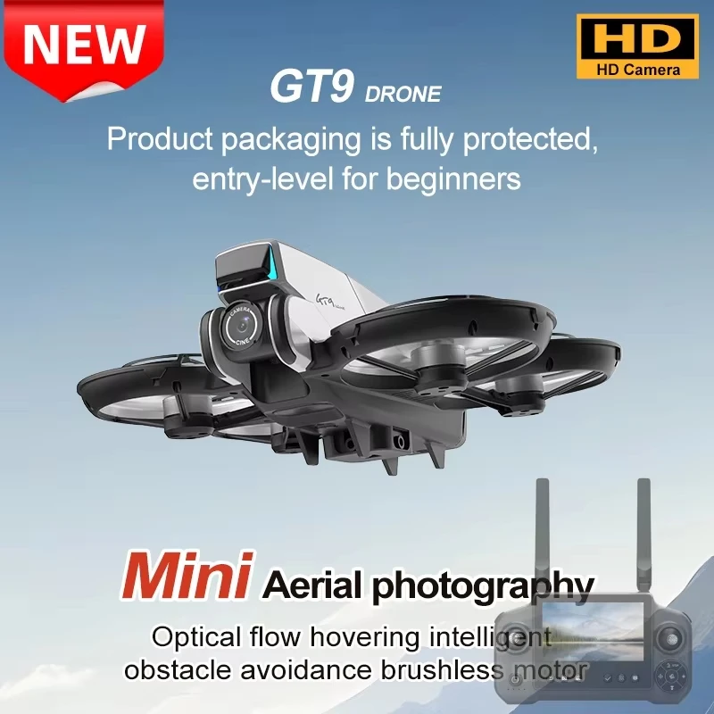 

2026 GT9 FPV Drone 4.3" Screen 4K HD Camera 2.4G Brushless 143g No Registration EIS Anti-Shake Optical Flow WiFi RC Quadcopter