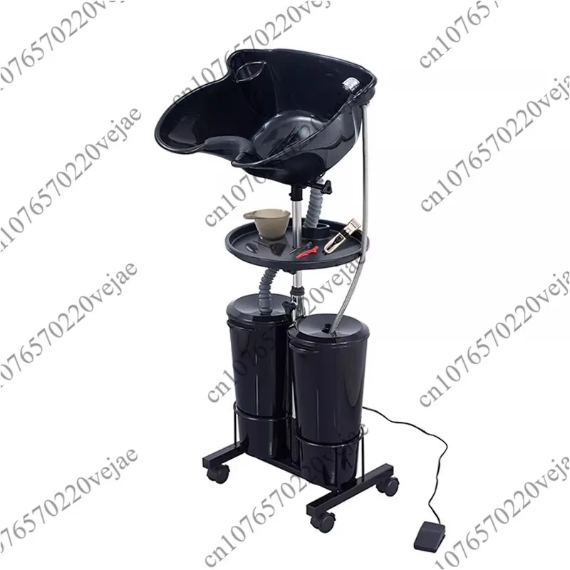 

Электрическая мобильная станция для мытья головы с двумя раковинами и водяной помпой