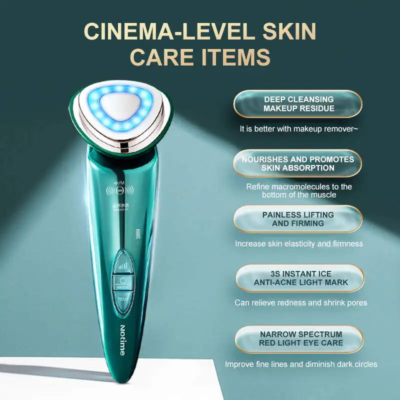 Bibliothèque intelligente Portable à microcourant, Lifting et raffermissement du visage, soins oculaires, anti-âge, dispositif de beauté du visage et du cou