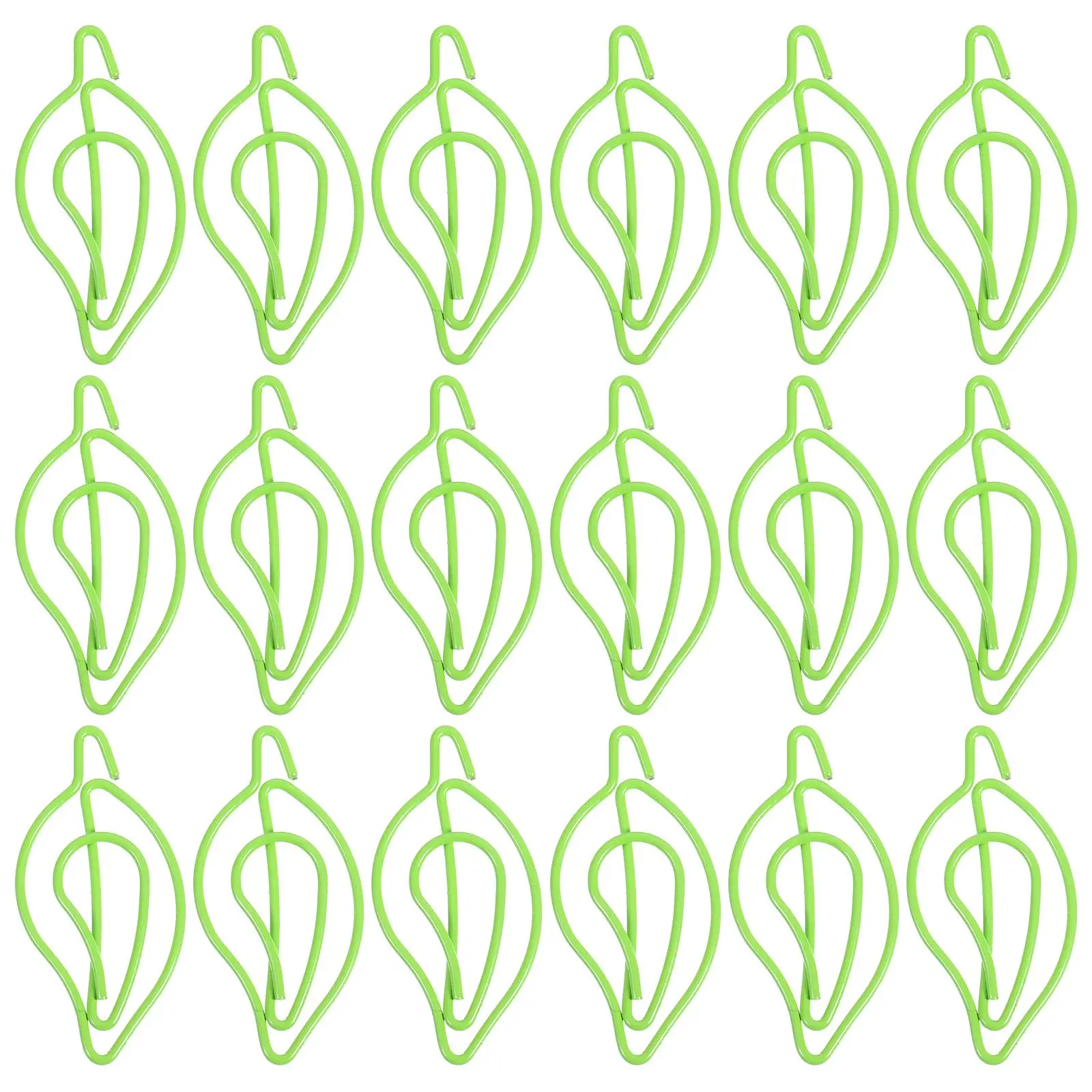 

30 Pcs Shaped Paper Clip Compact Clips Office Supplies Small Color Colored Leaf