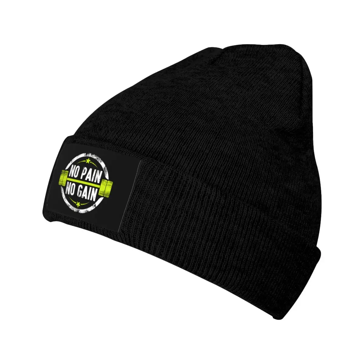 No Pain No Gain Skullies Beanies Caps Cool Winter Warm Men Women Knitted Hat Adult Unisex Bodybuilding Fitness Gym Bonnet Hats