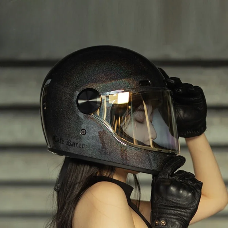 

Coffee Knight Retro Helmet Male and Female Motorcycles Summer Locomotive FASEED Joint Payment 3C Full Helmet Four Seasons