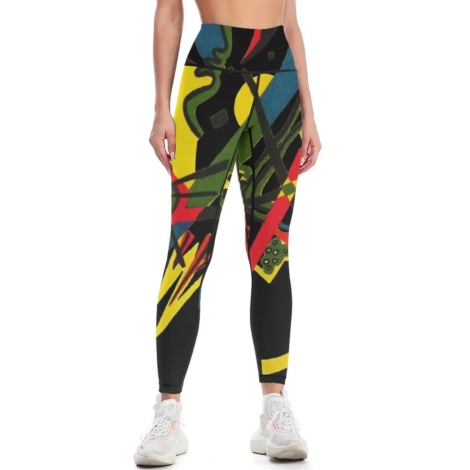 

HD. Small Worlds I, by Wassily Kandinsky Leggings Women's sports pants Women's gym Womens Leggings