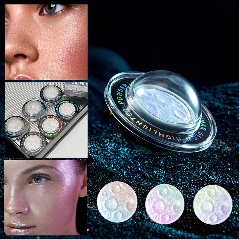 Heallor Planet Highlighter Powder Brighten Fairy Powder Shimmer Water Light Contour Face Body Illuminator Makeup Korean Cosmetic