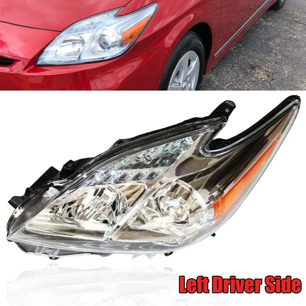 

Halogen Headlight Headlamp Left Driver Side for Toyota Prius 2010-2011 1.8L