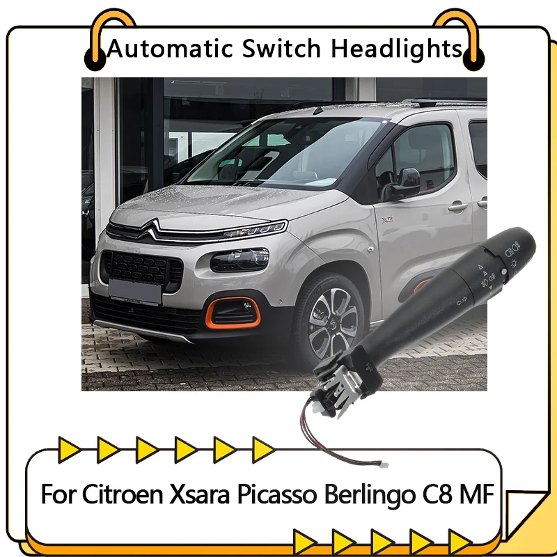 For Citroen Xsara Picasso Berlingo C8 MF Car Turn Switch Stalk Head Light Indicator auto parts Adjustment Lever Combination