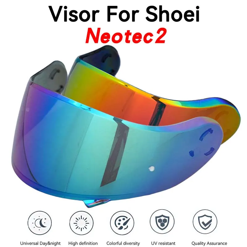 Neotec 2 CNS-3 Pełna osłona przeciwsłoneczna do kasku Shoei Neotec 2 II 301 Anti Fog Silver Red Black Smoke Photochromic Visor